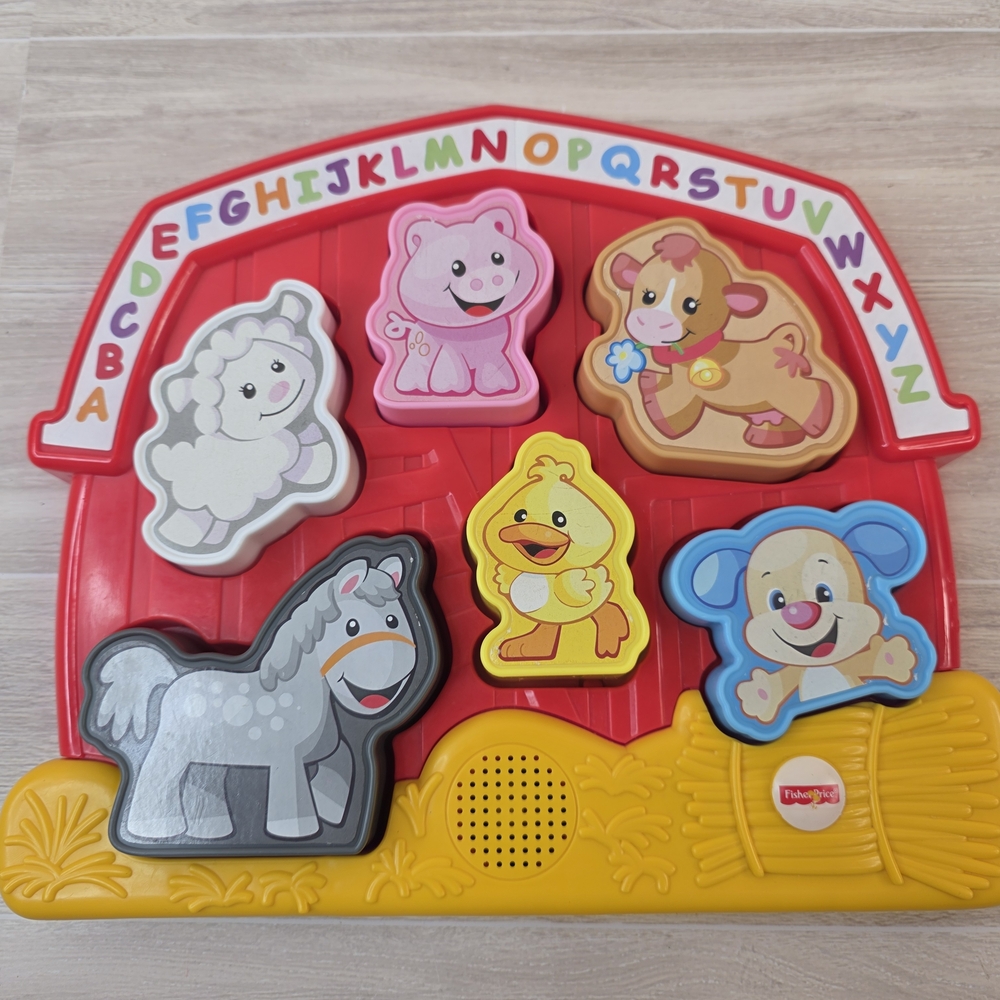 Vintage Fisher-Price Laugh And Learn Farm Animal Puzzle